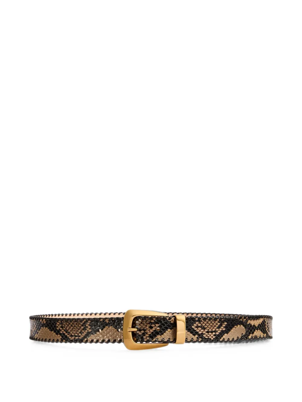 Khaite Benny Belt With Whipstitch In Neutrals
