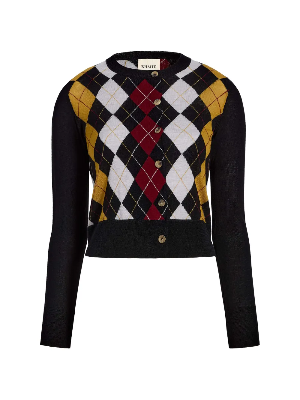 KHAITE Rita cardigan in black multi