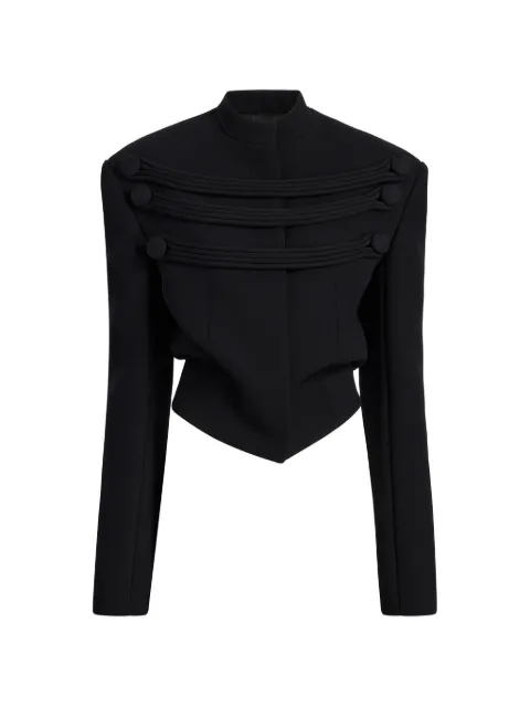 KHAITE chaqueta York con bordado de cuerda