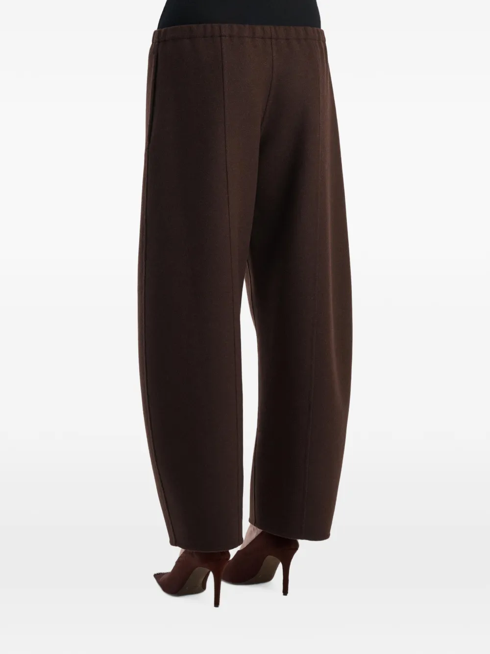 KHAITE Clover wollen broek Bruin
