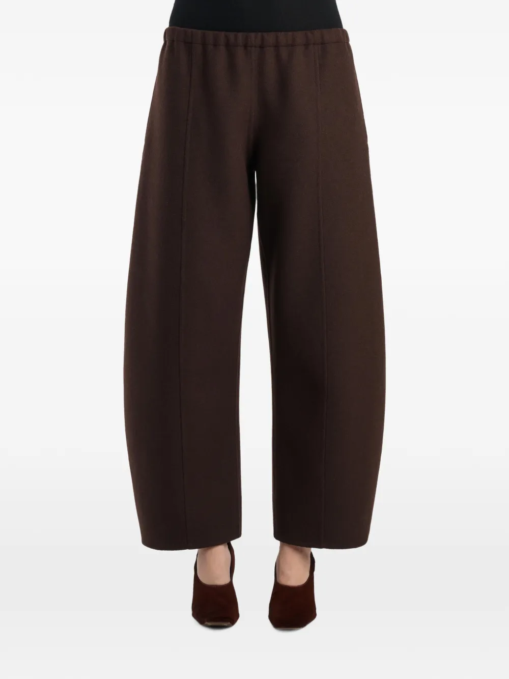 KHAITE Clover wollen broek Bruin