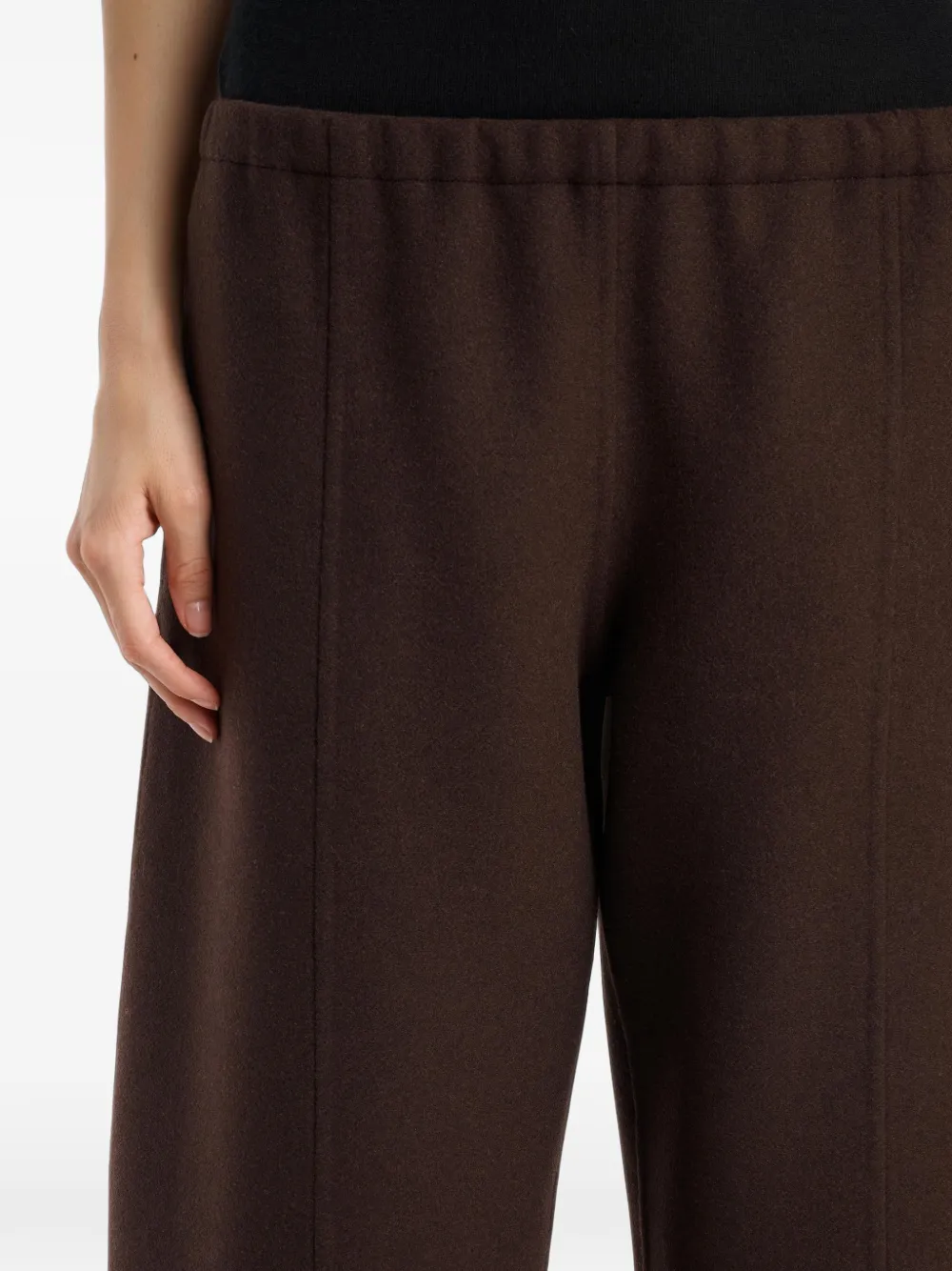 KHAITE Clover wollen broek Bruin