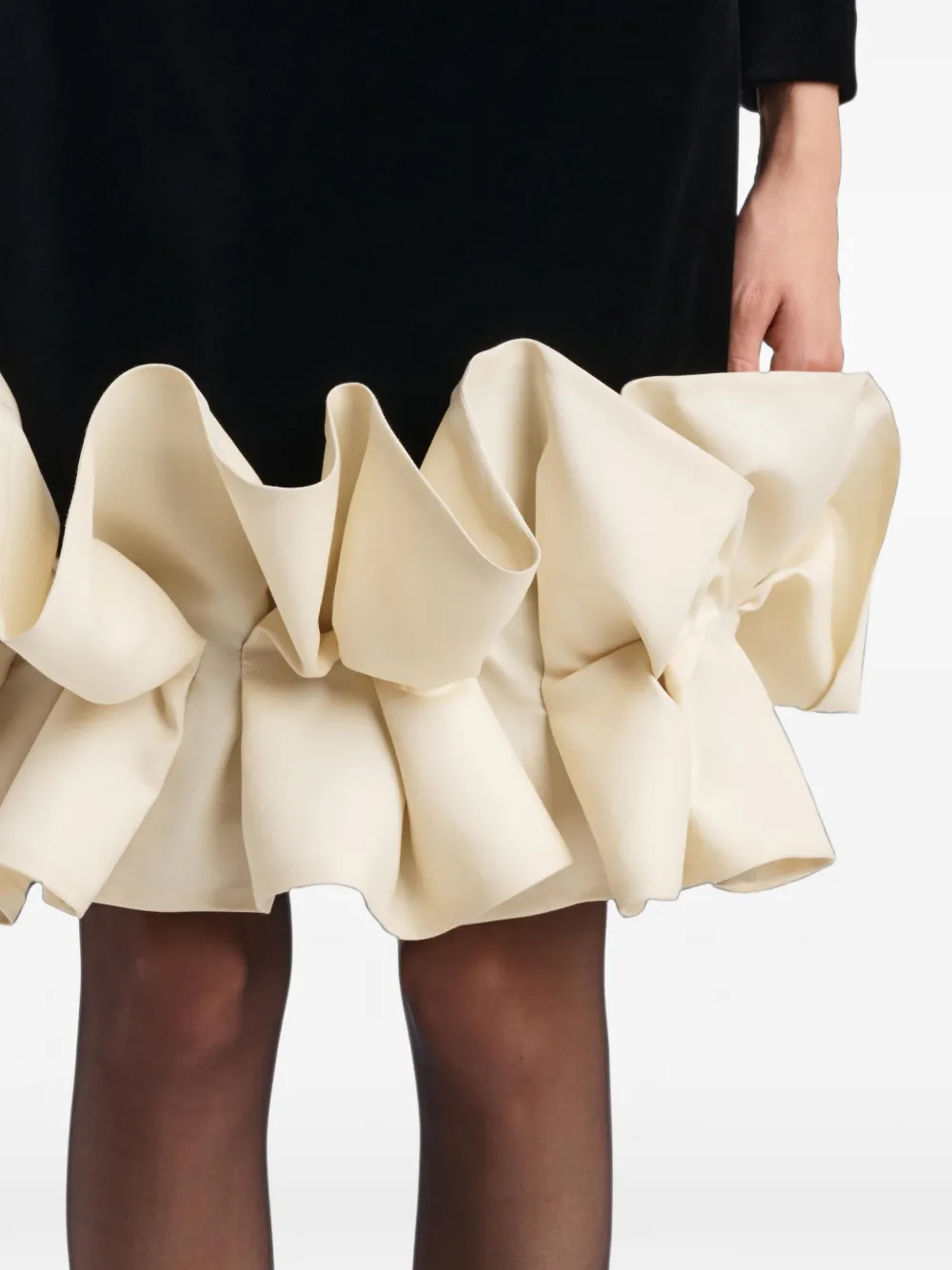 KHAITE Valetta mini-jurk Zwart