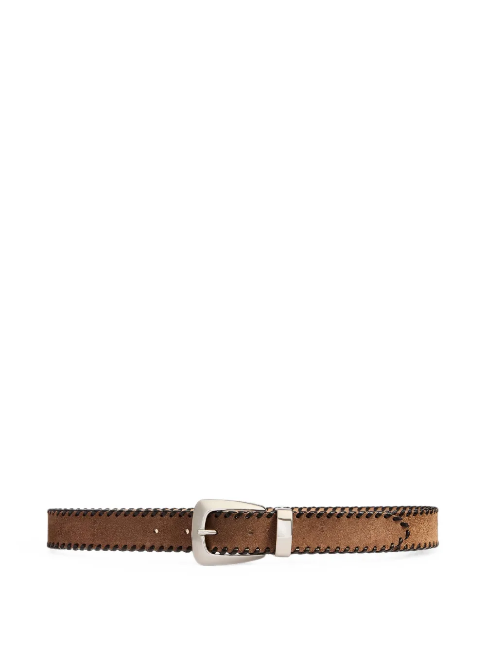 KHAITE Benny belt with whipstitch