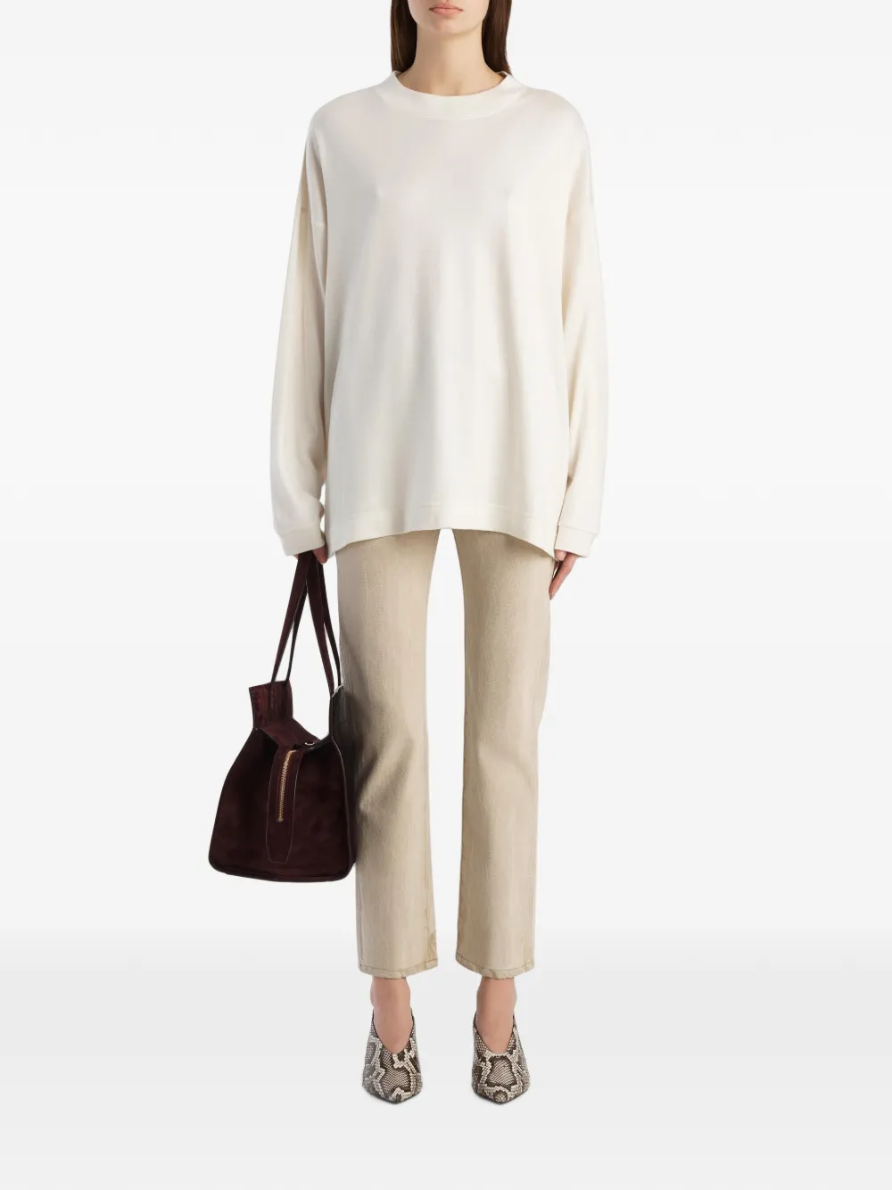 KHAITE Finley jeans Beige