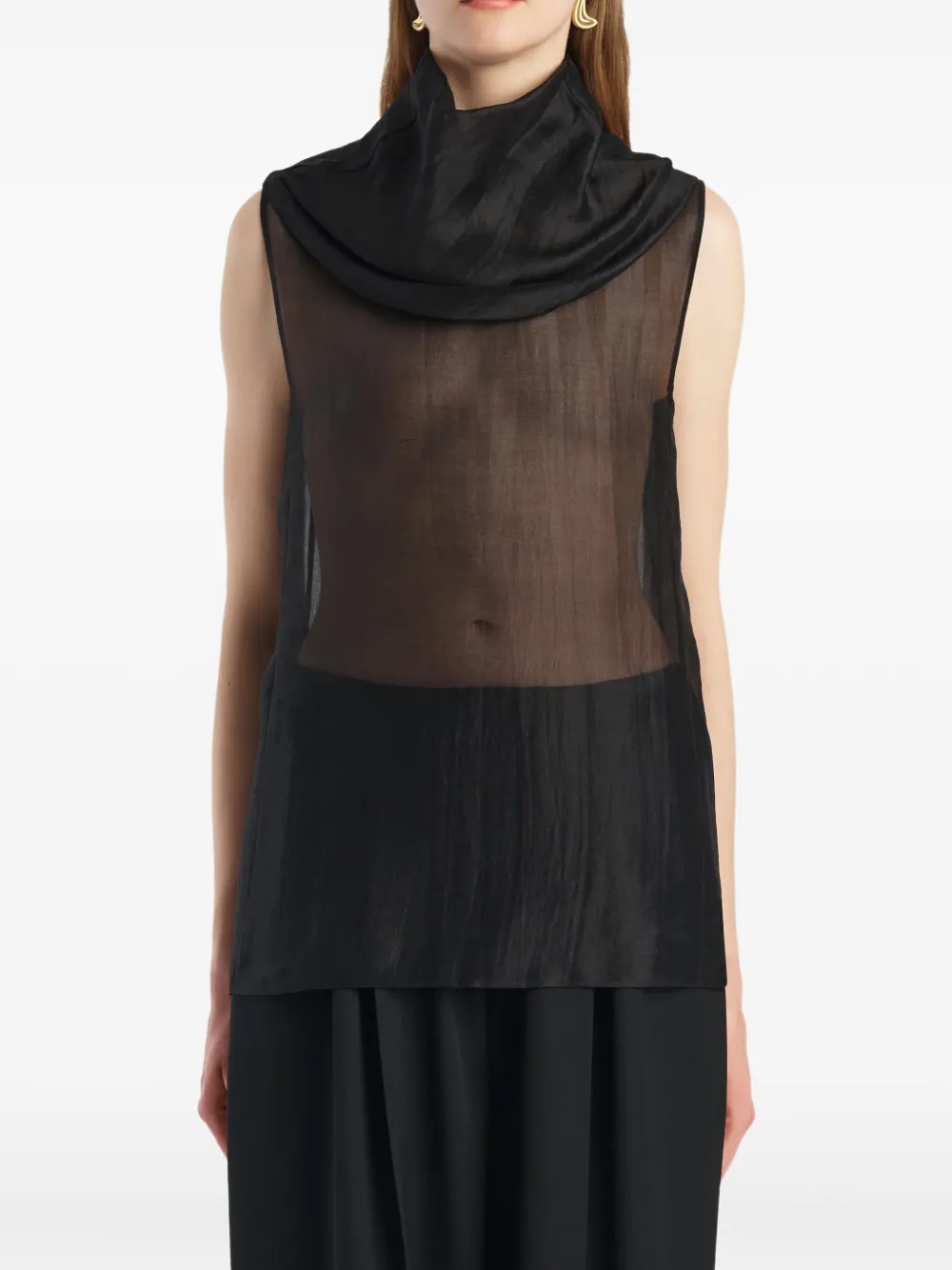KHAITE Zelda top Zwart