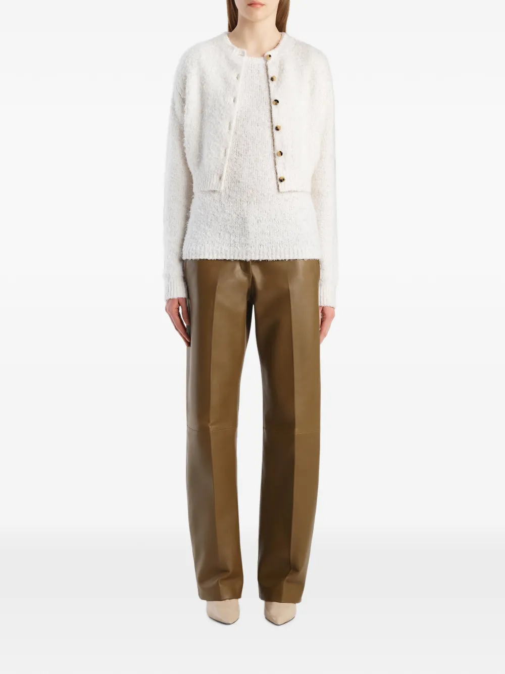 KHAITE Paloma vest Wit