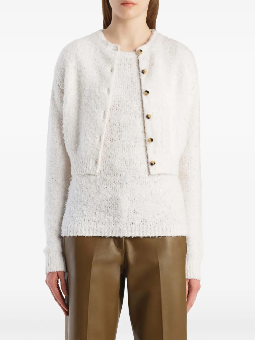 KHAITE Paloma vest Wit
