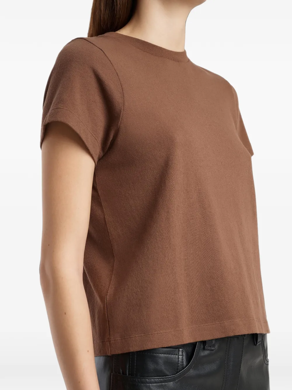 KHAITE Emmylou T-shirt Bruin