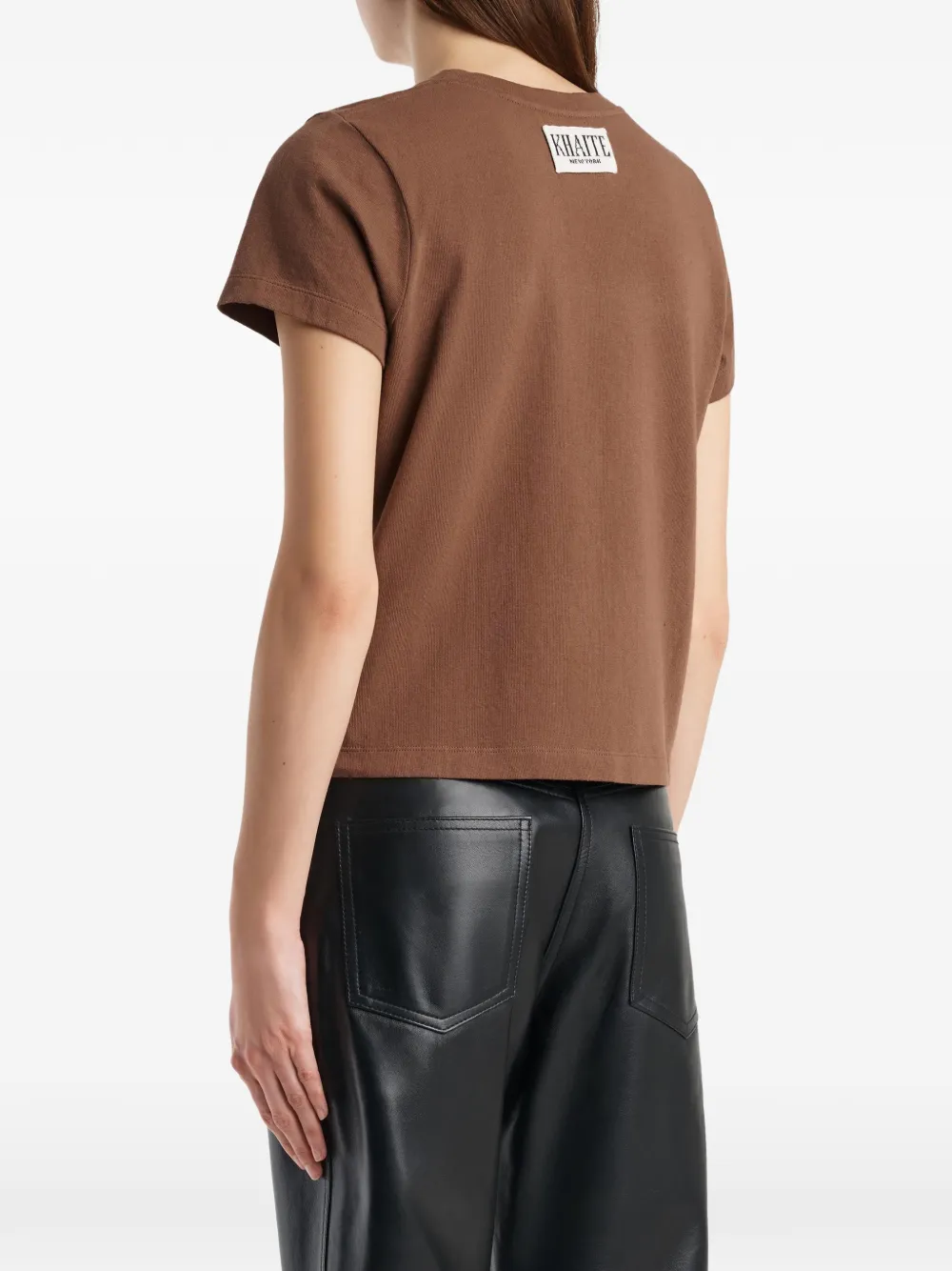 KHAITE Emmylou T-shirt Bruin