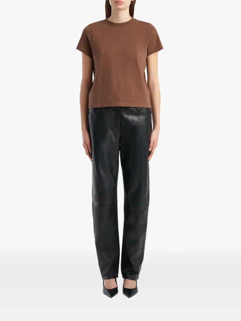 KHAITE Emmylou T-shirt Bruin