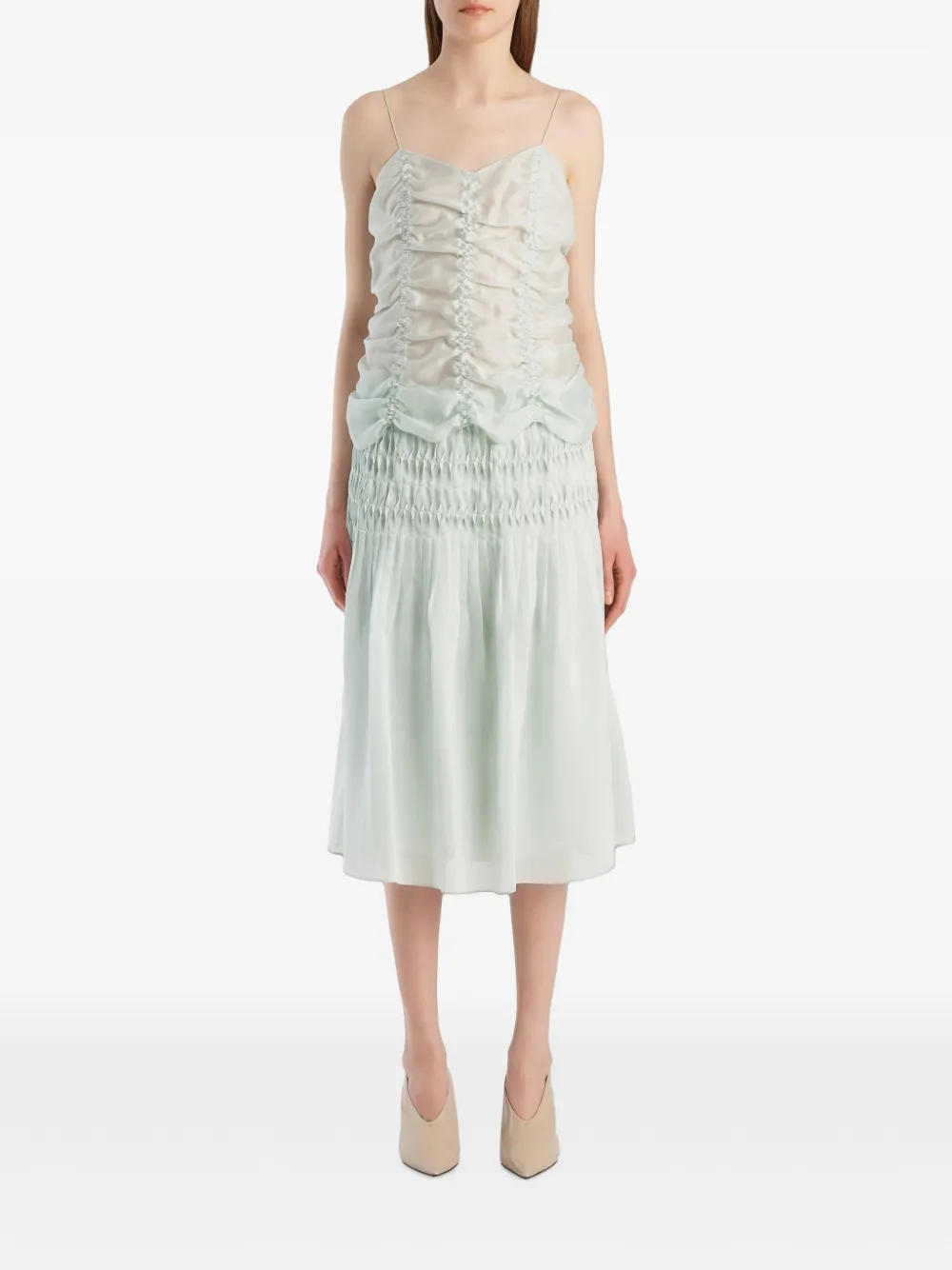 Khaite Florence Skirt In 绿色