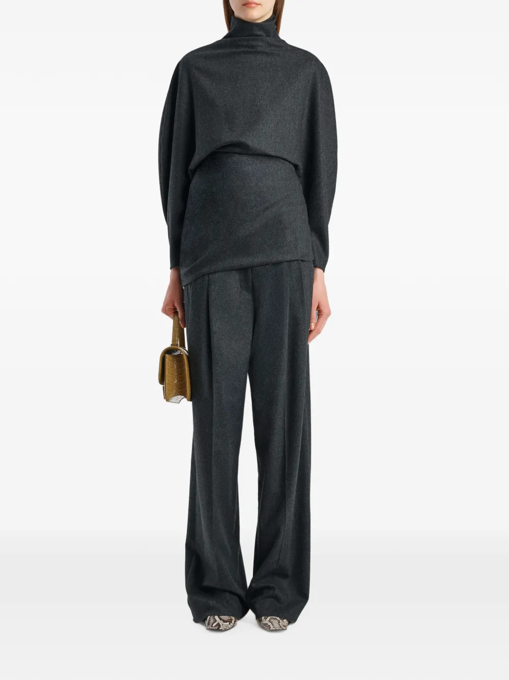 KHAITE Harlow top Grijs