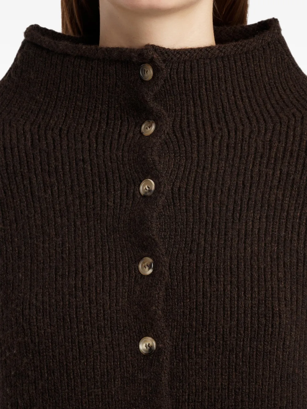 KHAITE Marjorie vest Bruin