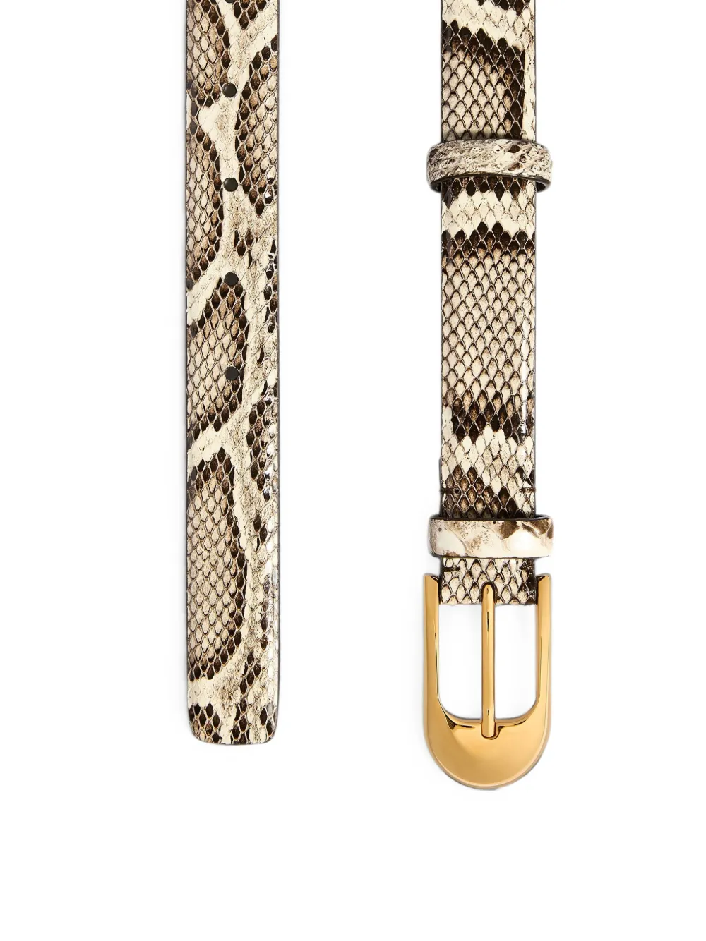 KHAITE Dome riem Beige