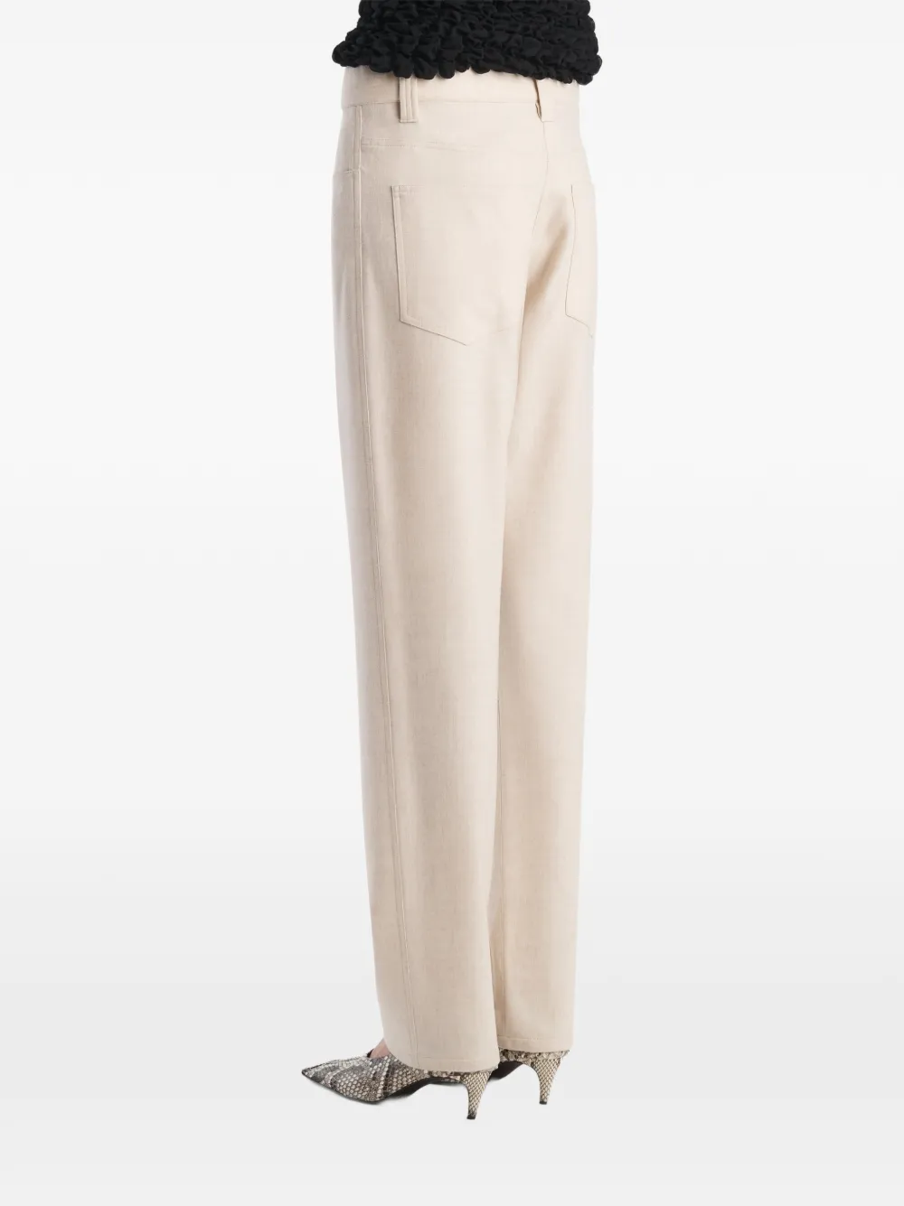 KHAITE Callum broek Beige