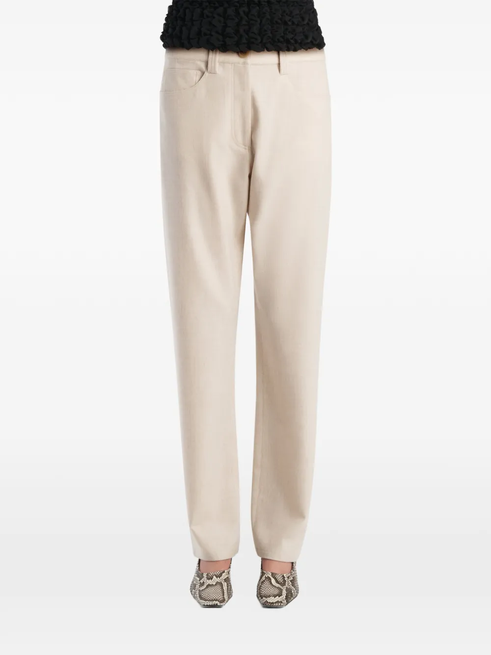 KHAITE Callum broek Beige