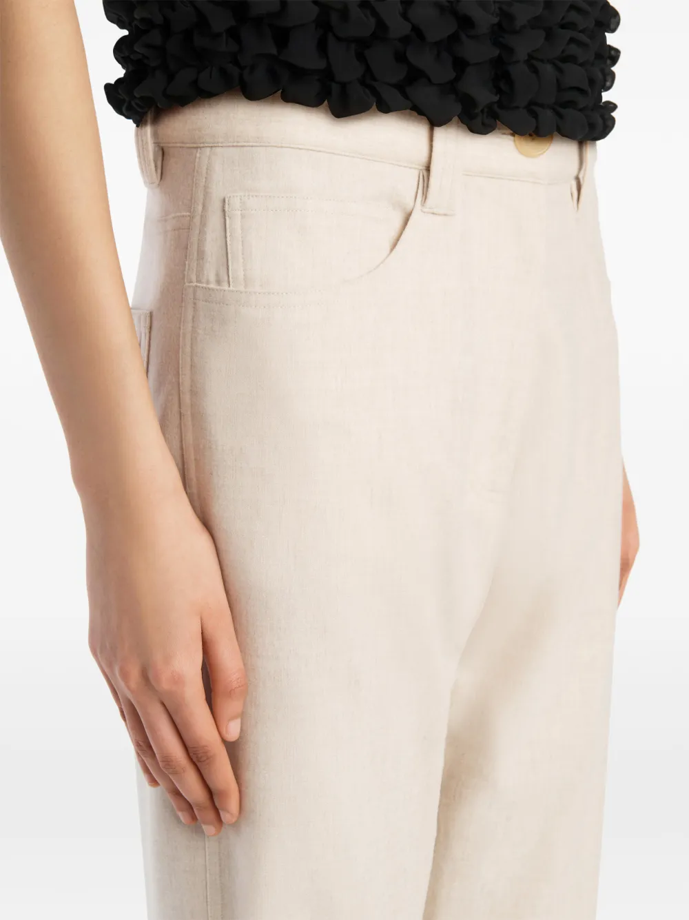 KHAITE Callum broek Beige