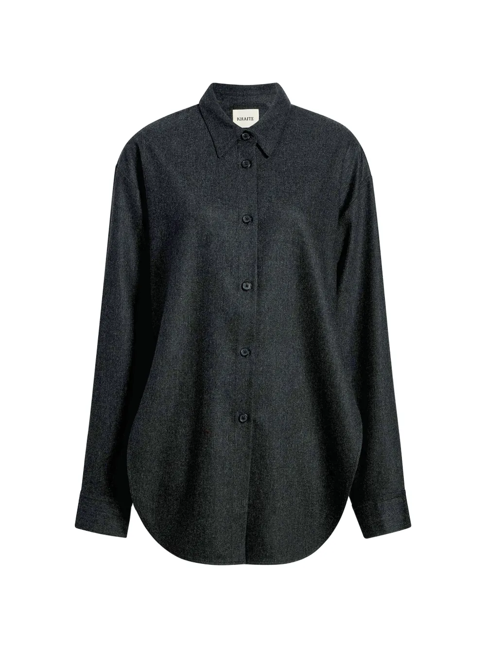 KHAITE Goya top in charcoal