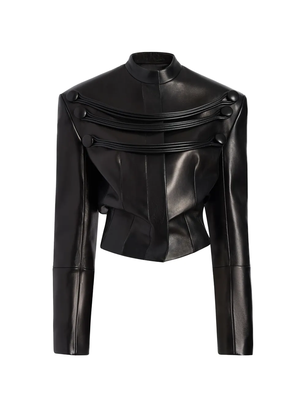 KHAITE Giacca York con dettagli ricamati a cordone - Nero