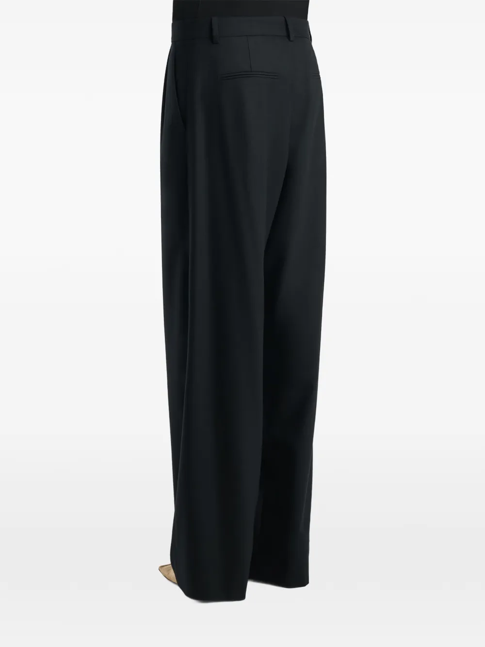 KHAITE August wollen broek Zwart