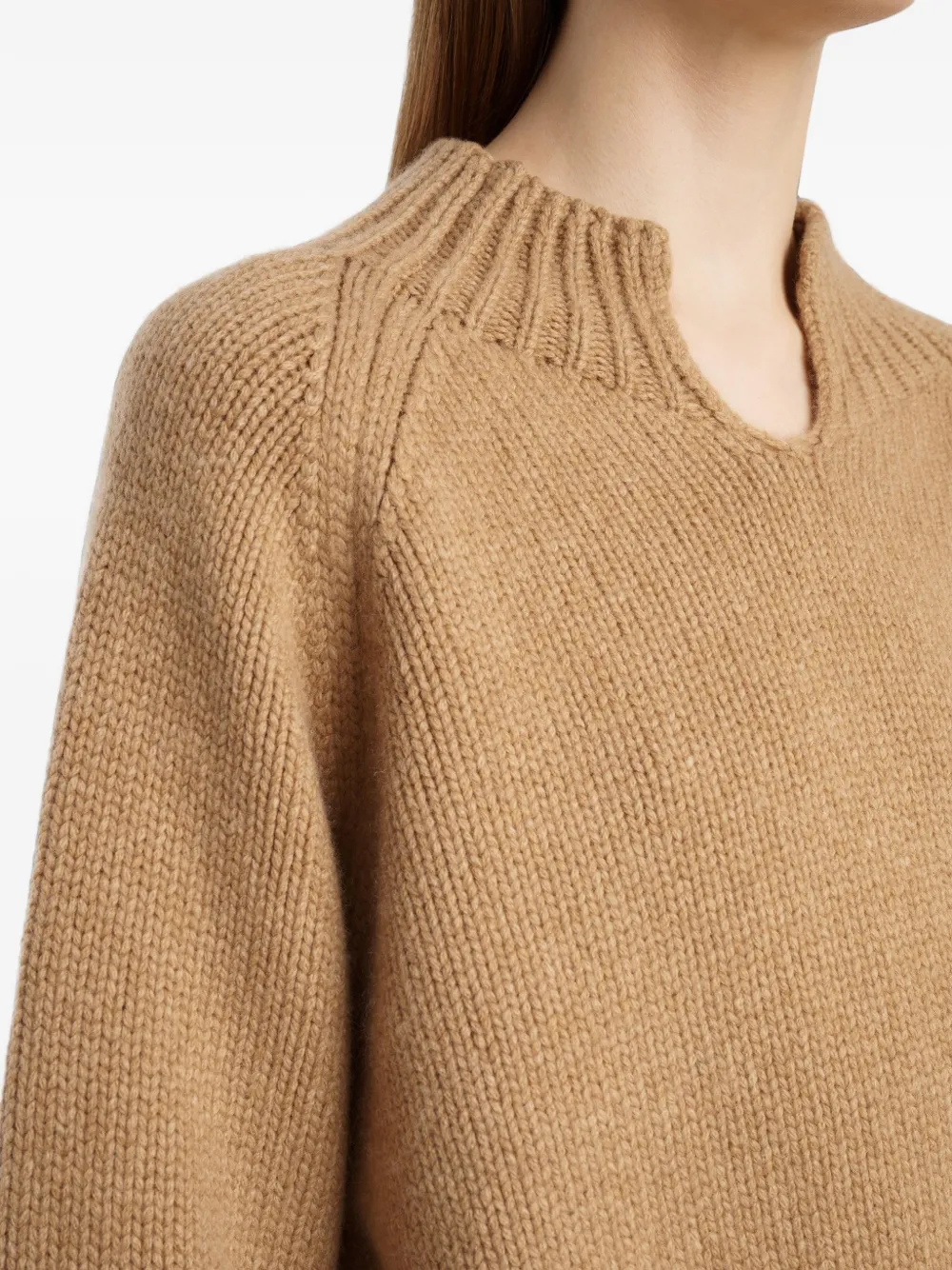 KHAITE Cain trui Beige