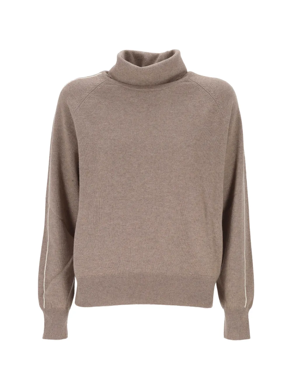 Purotatto Roll-neck Wool Sweater In Neutrals