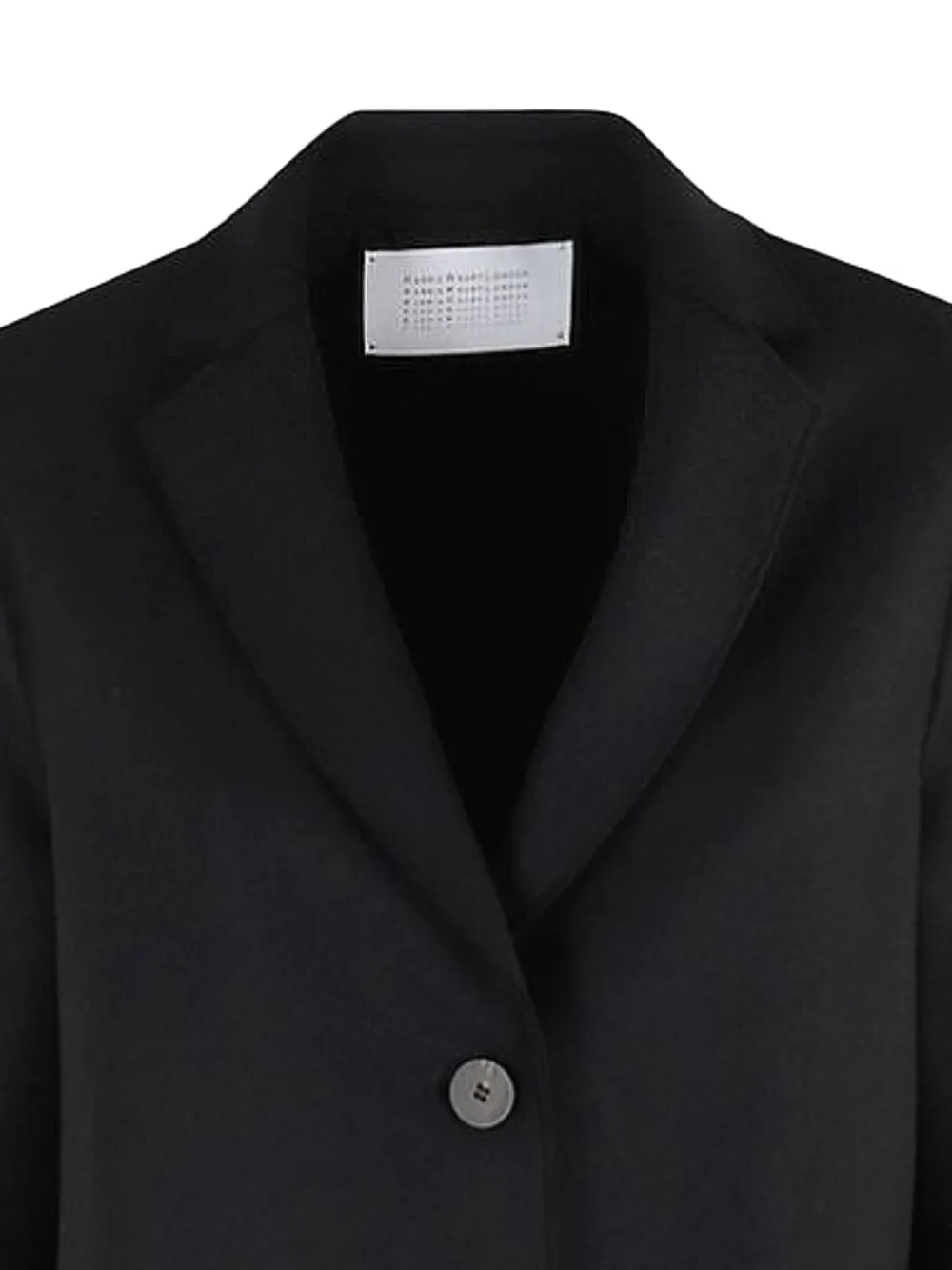 Harris Wharf London single-breasted notched-lapels coat Zwart