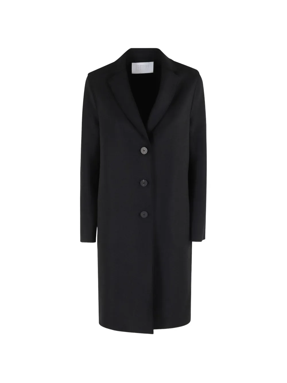 Harris Wharf London single-breasted notched-lapels coat Zwart