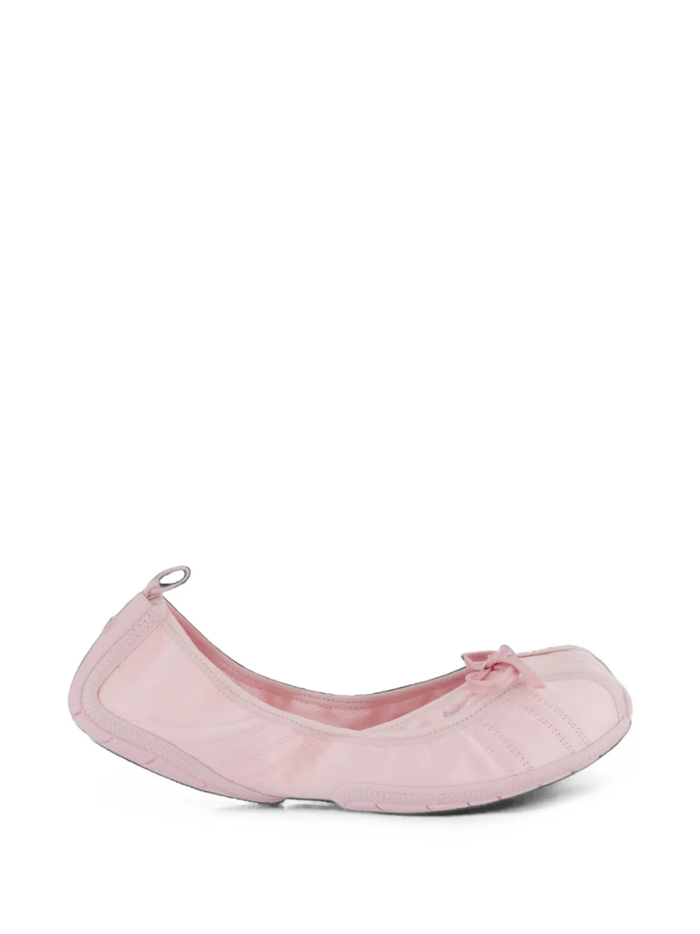 Balenciaga bow-detail panelled ballet flats - Rosa