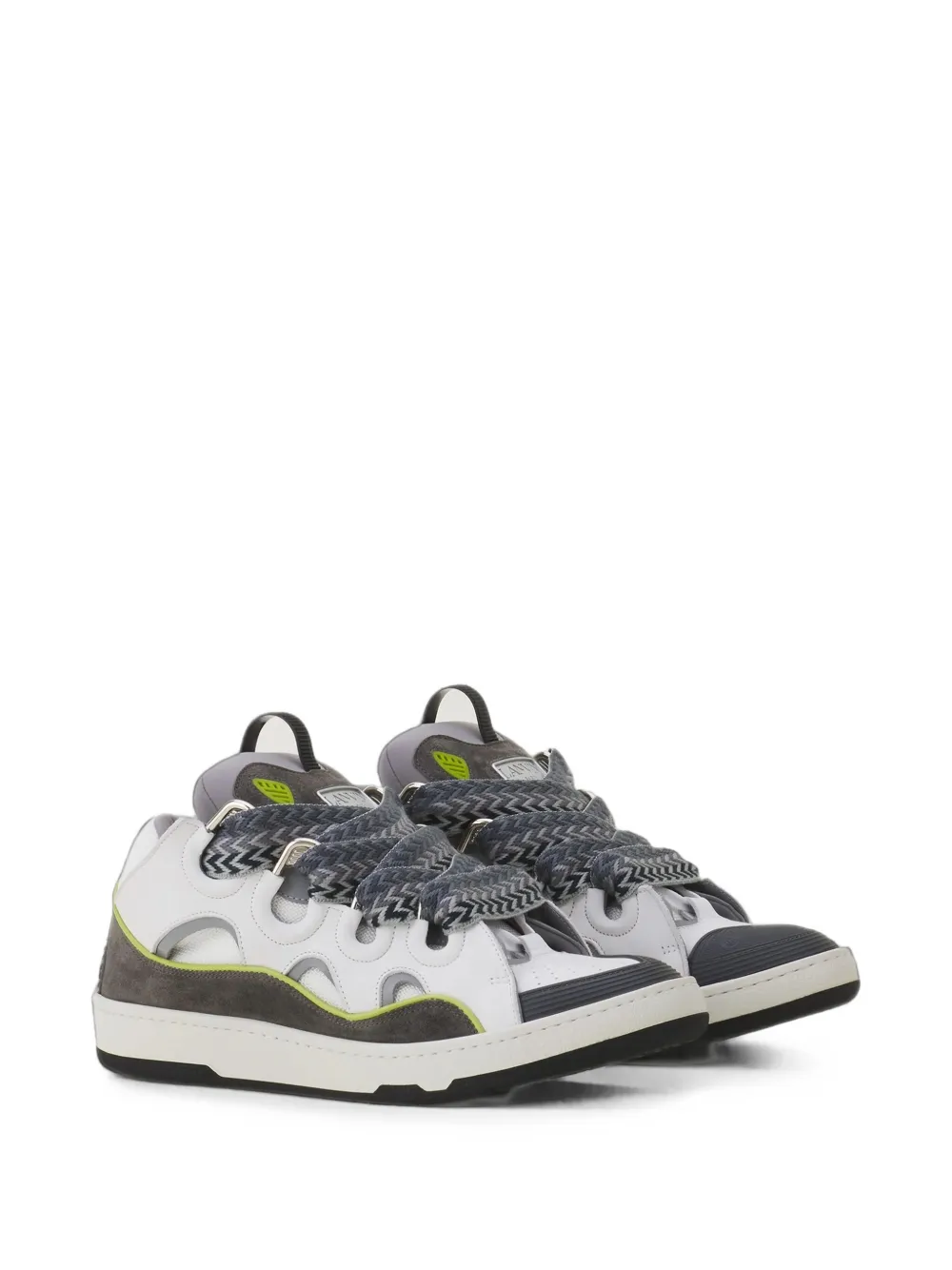 Lanvin Curb sneakers in leather Wit