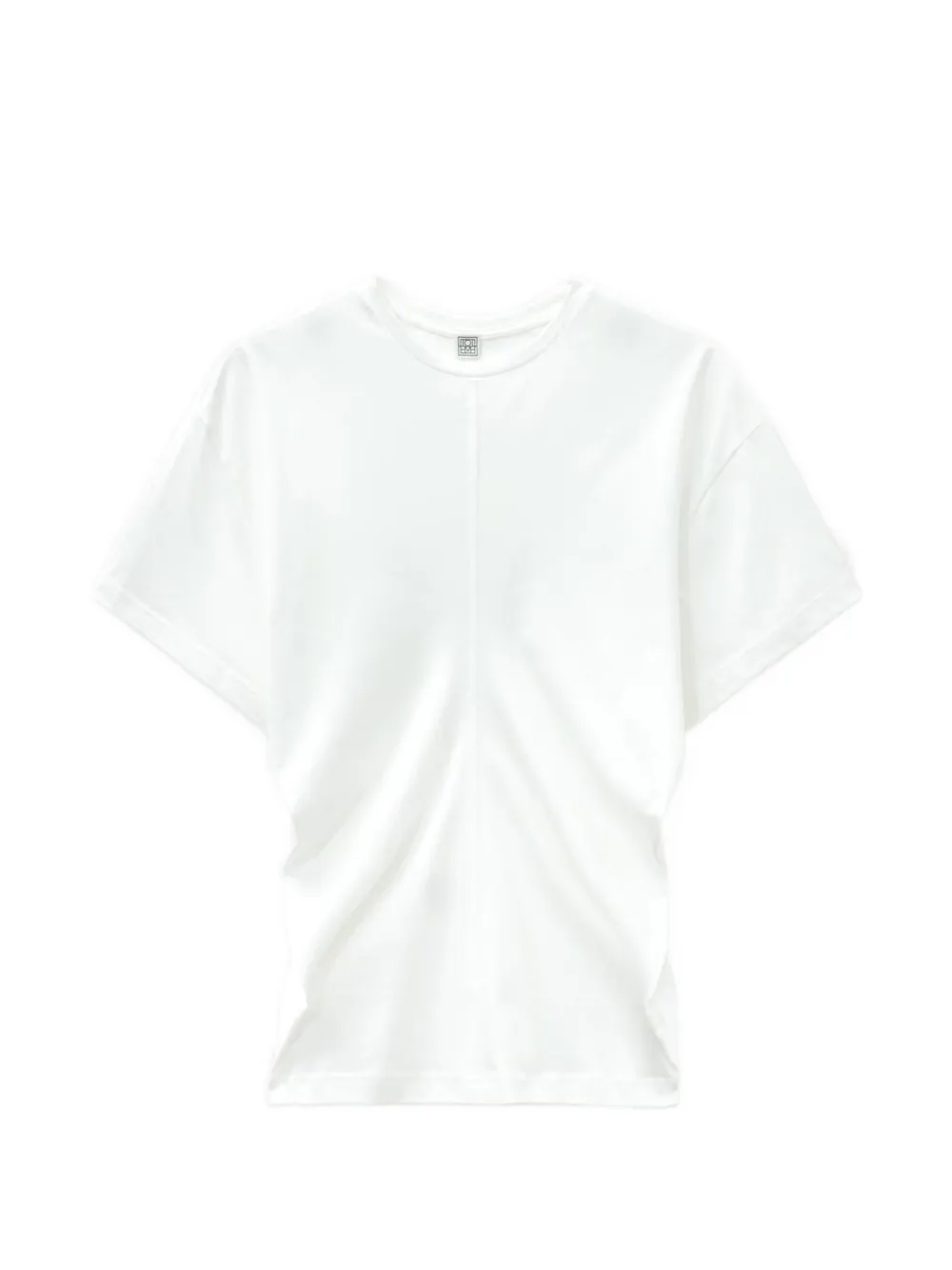 TOTEME slouch-waist jersey top white