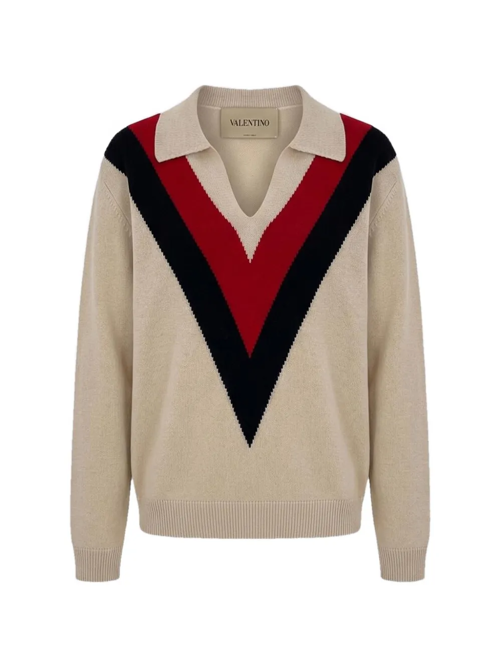 Valentino Garavani VLogo Signature intarsia sweater - Toni neutri