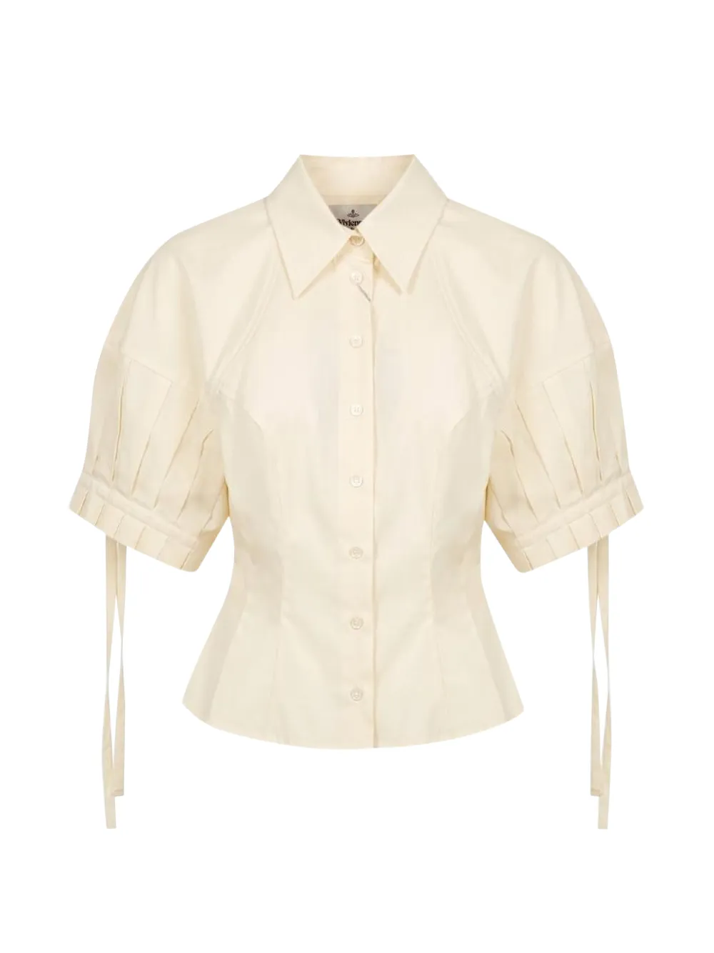 Vivienne Westwood Idaho blouse met geplooide mouwen Beige