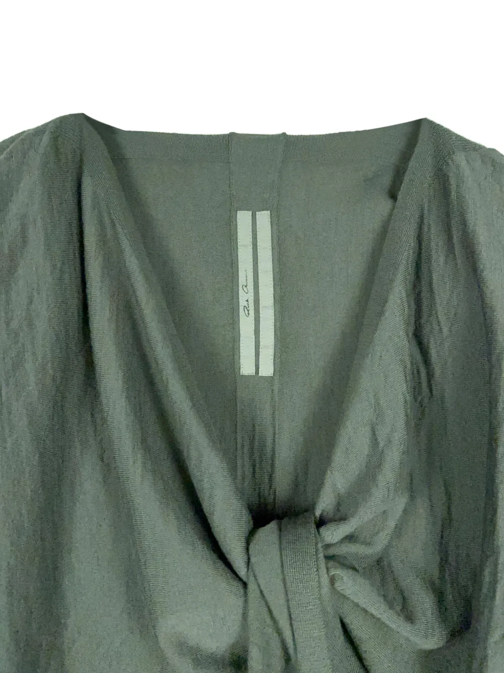 Rick Owens Cropped vest Groen