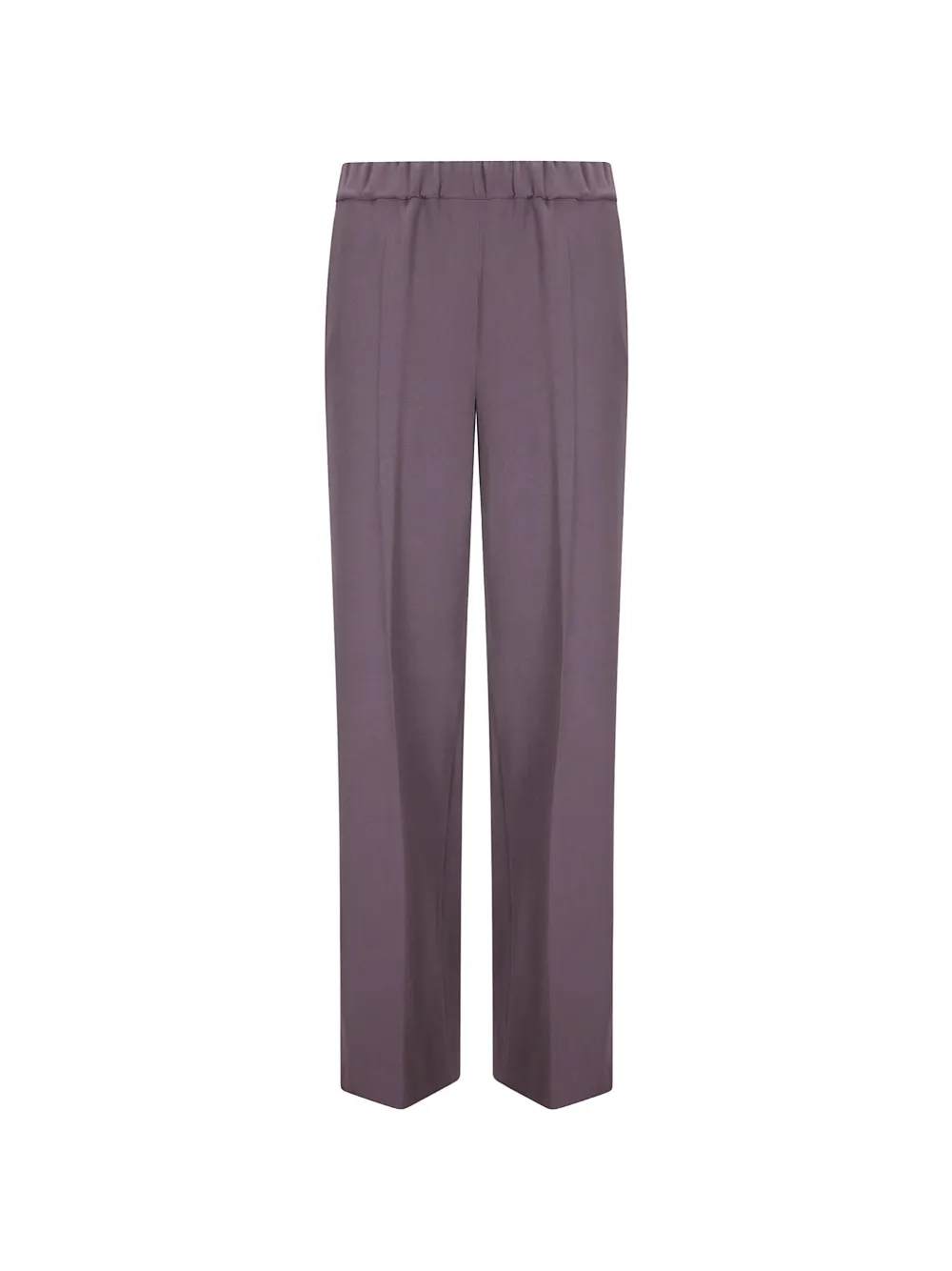 Alberto Biani elasticated pressed-crease trousers