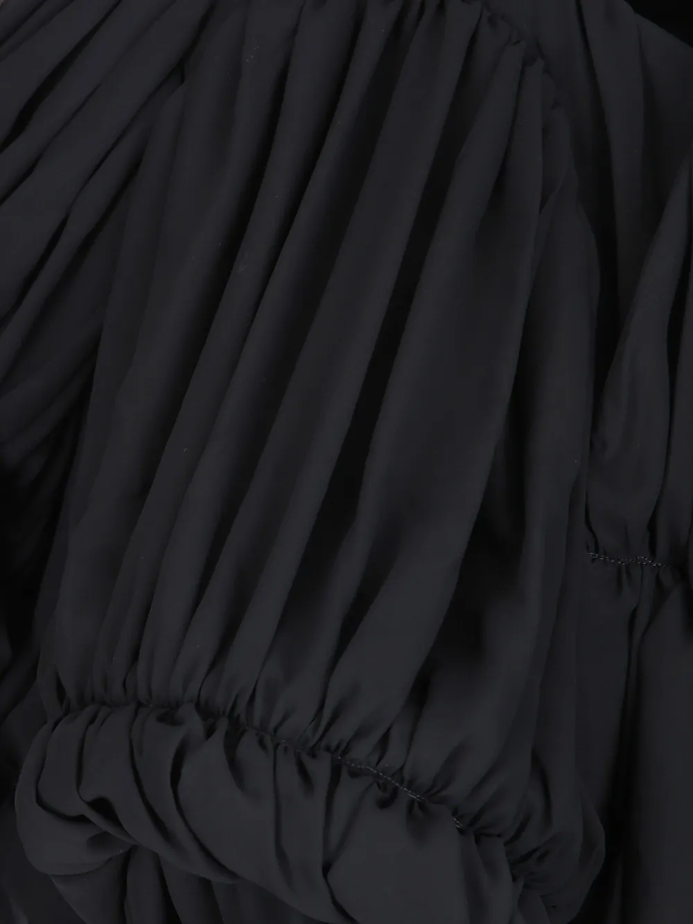 Comme Des Garçons Gesmockt jack met ruches Zwart