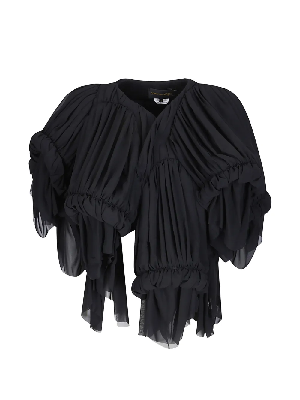 Comme Des Garçons gathered ruffled jacket