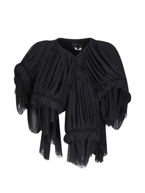 Comme Des Garçons gathered ruffled jacket
