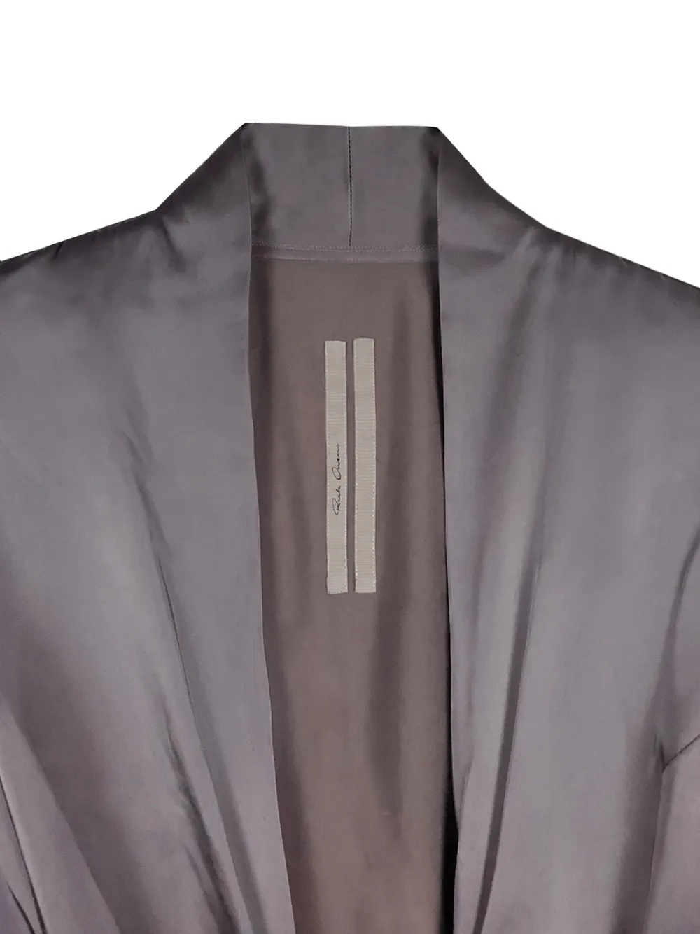 Rick Owens Laura wikkeltop met ceintuur Grijs