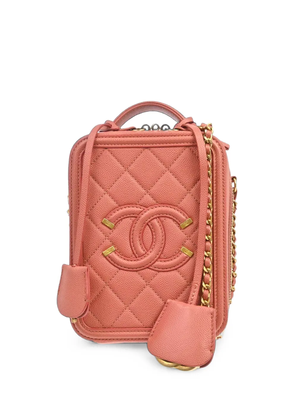 CHANEL Pre-Owned 2019 CC Filigree vanity bag - Rosa