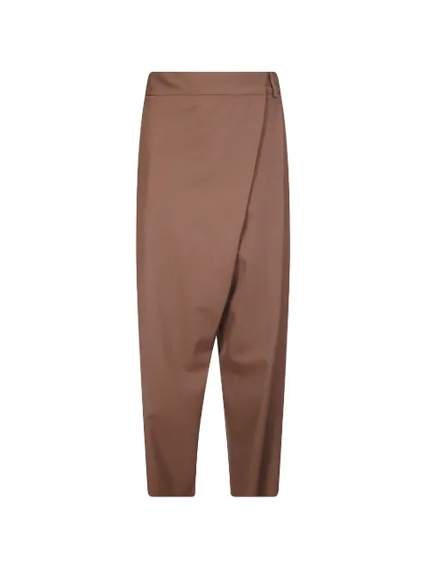 Alberto Biani wrap-design belt-loops trousers