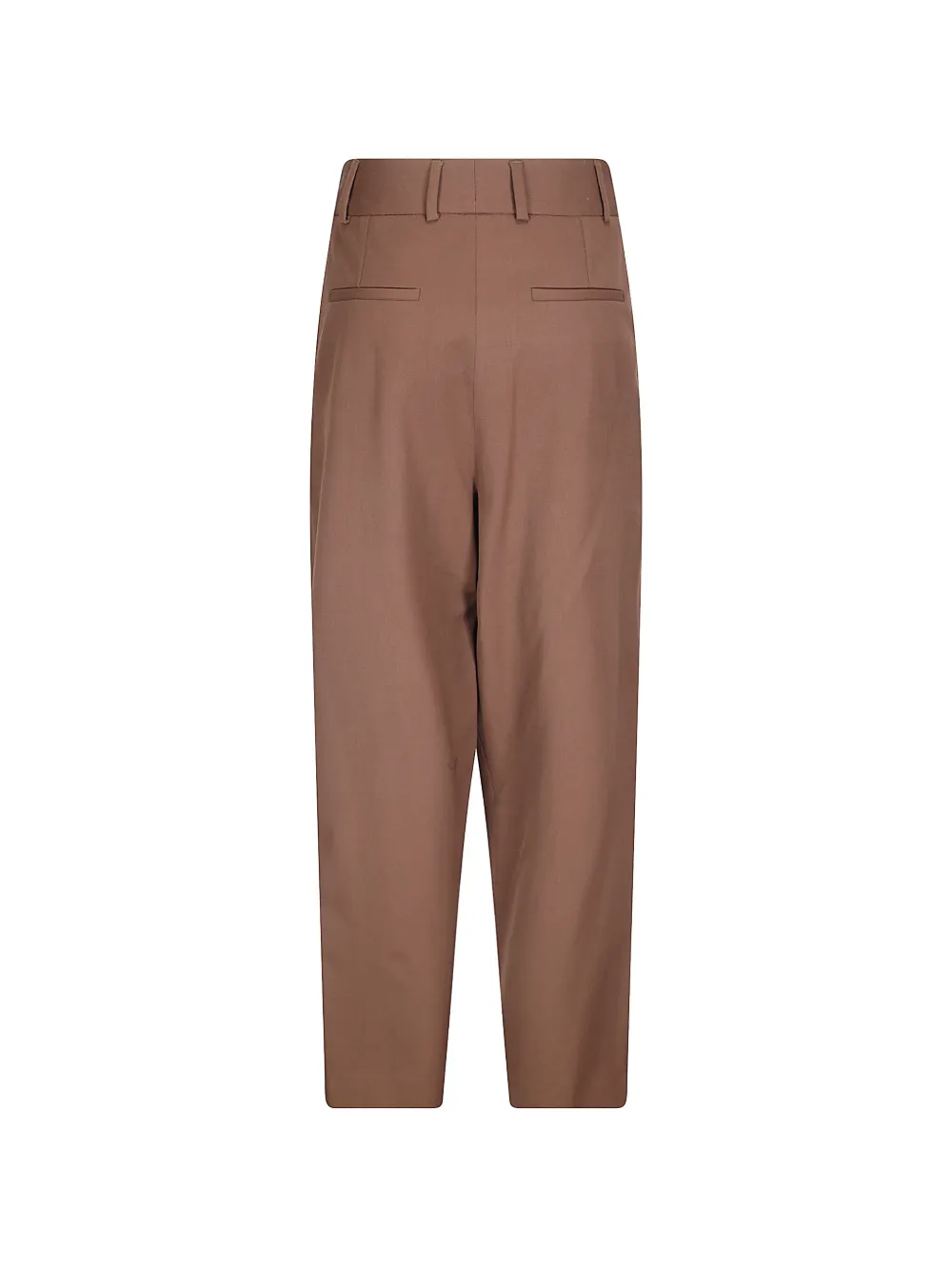 Alberto Biani wrap-design belt-loops trousers Bruin