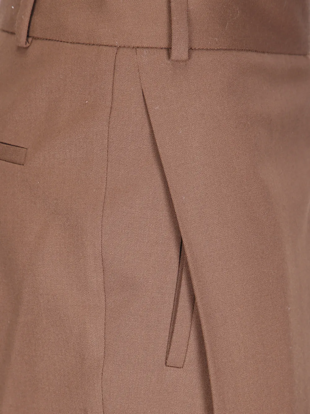 Alberto Biani wrap-design belt-loops trousers Bruin