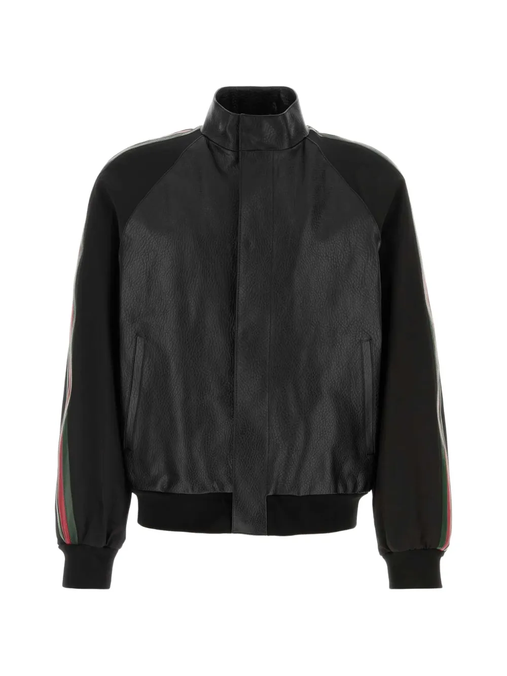 Gucci Web-stripe panelled bomber jacket