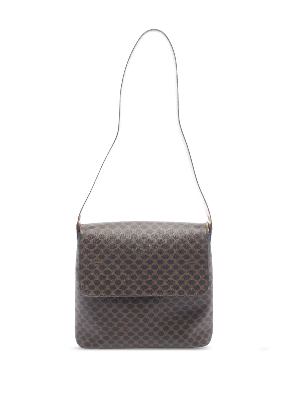 Celine Pre-Owned 1980-2000 Macadam Coated Canvas crossbody bag - Marrone