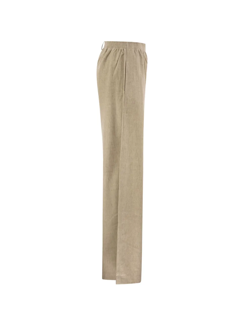 Fabiana Filippi Flanellen broek met verfraaide lus Beige