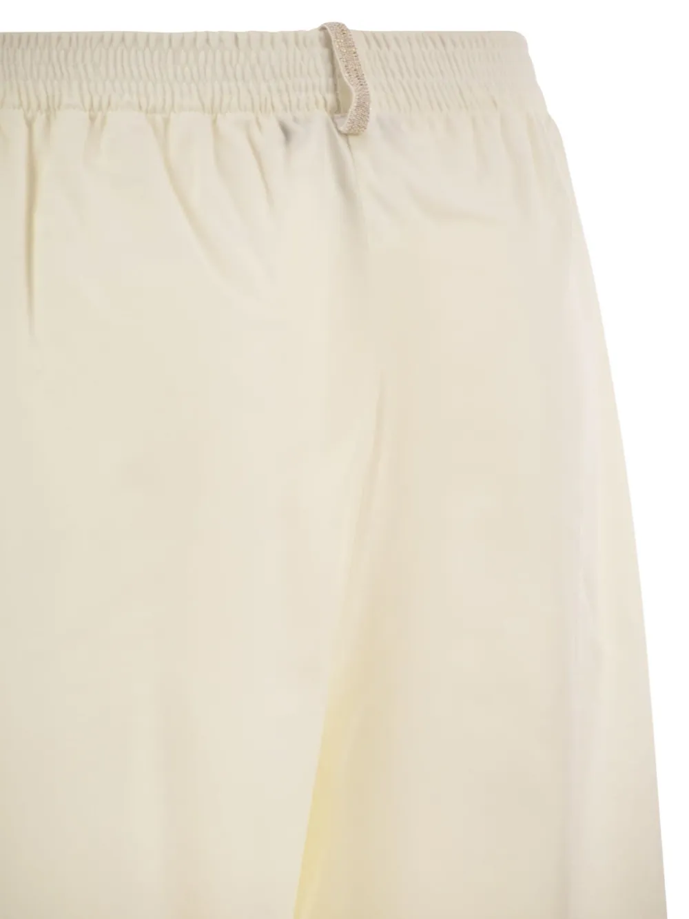 Fabiana Filippi Broek met elastische tailleband Beige
