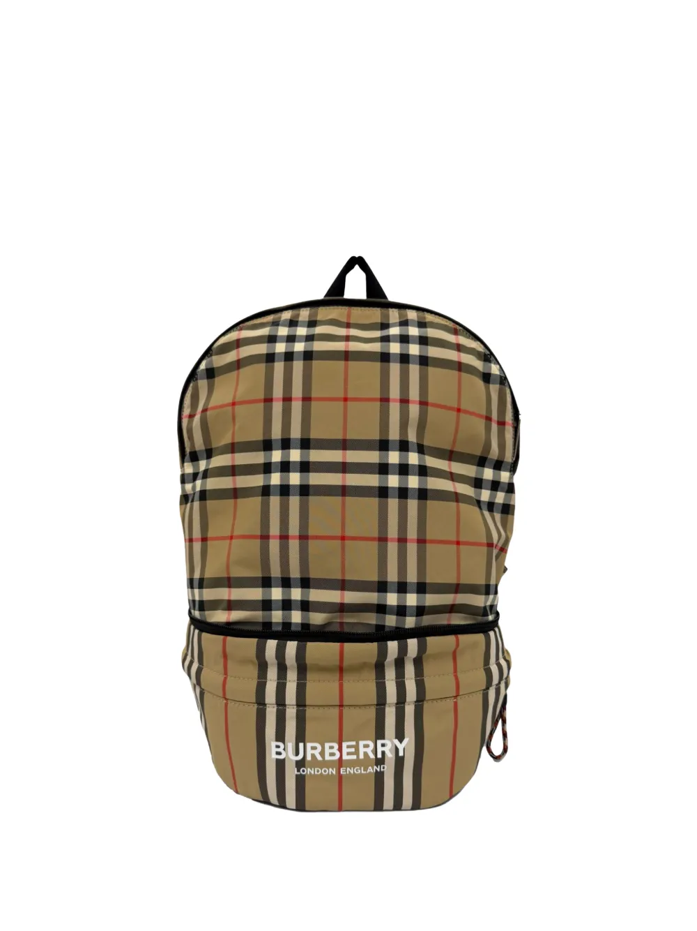 Burberry Pre-Owned 2018-2023 House Check Nylon Convertible backpack - Toni neutri