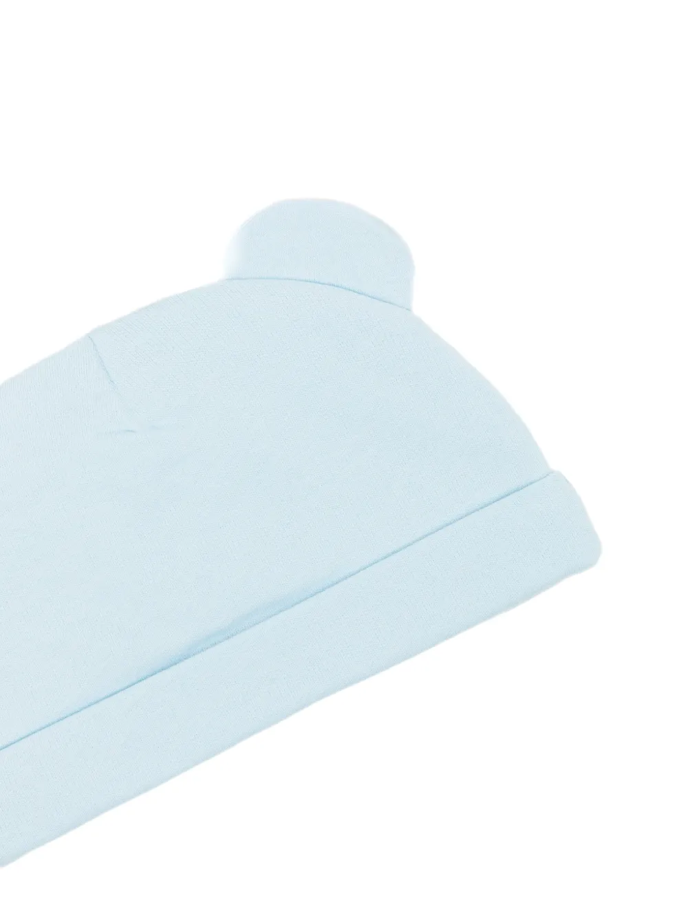 Moschino Kids Teddy Bear beanie hat bib set Blauw